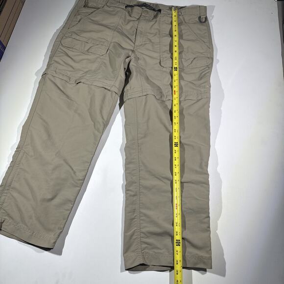 The North Face Pants Mens XL Tan Paramount Pro Convertible Hiking Outdoor Belted - Picture 13 of 14